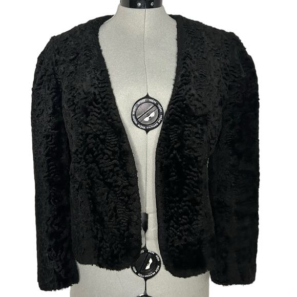 Vintage Textured Black Coat‎ - Picture 1 of 4